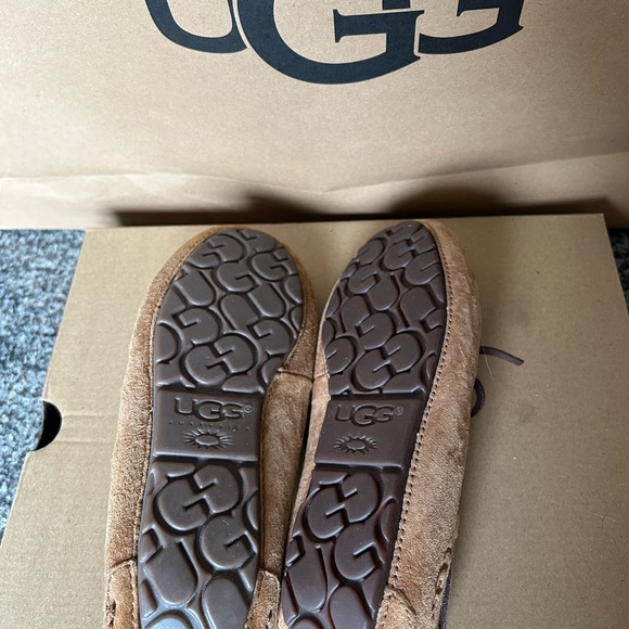 New women’s UGGs chestnut loafers size 5 - Picture 2 of 5